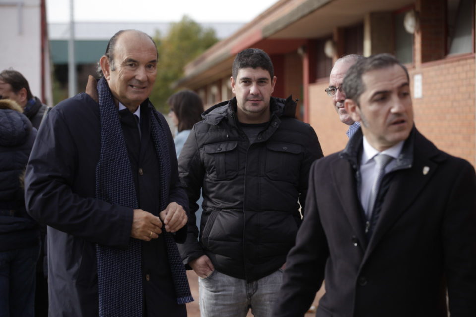 Félix Revuelta, durante su visita el pasado 27 de noviembre a Logroño. / CLARA LARREA