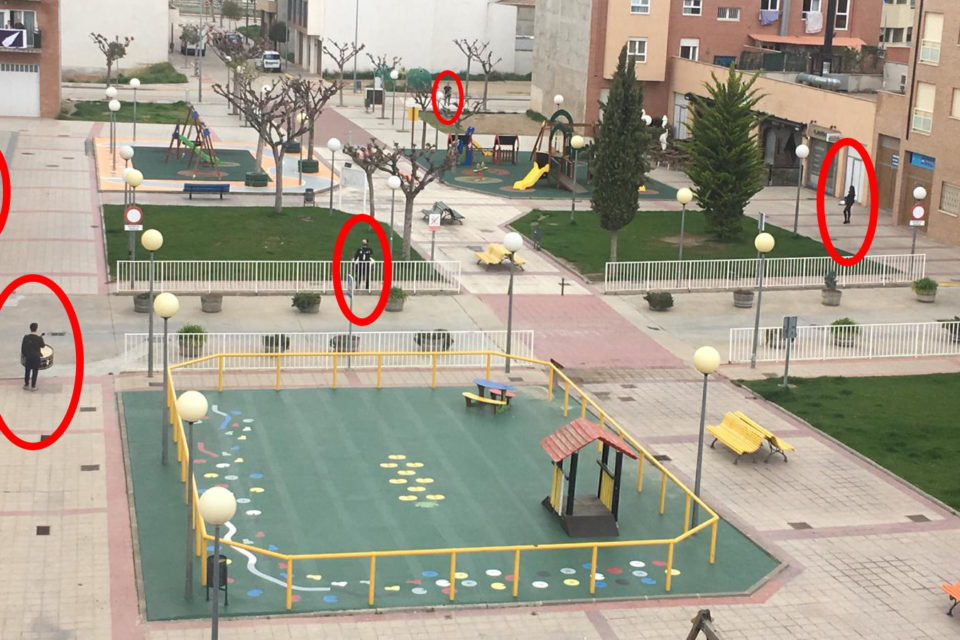 Imagen de la tamborada en la que participaron cinco personas, dos de ellas menores. / Guardia Civil