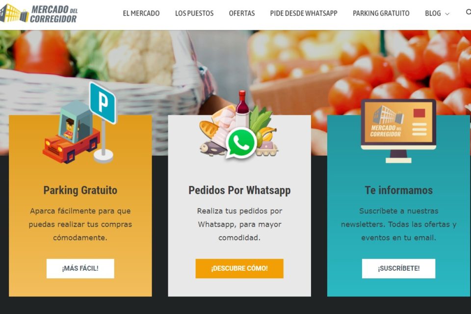 El Mercado del Corregidor permite hacer los pedidos a domicilio. / NR