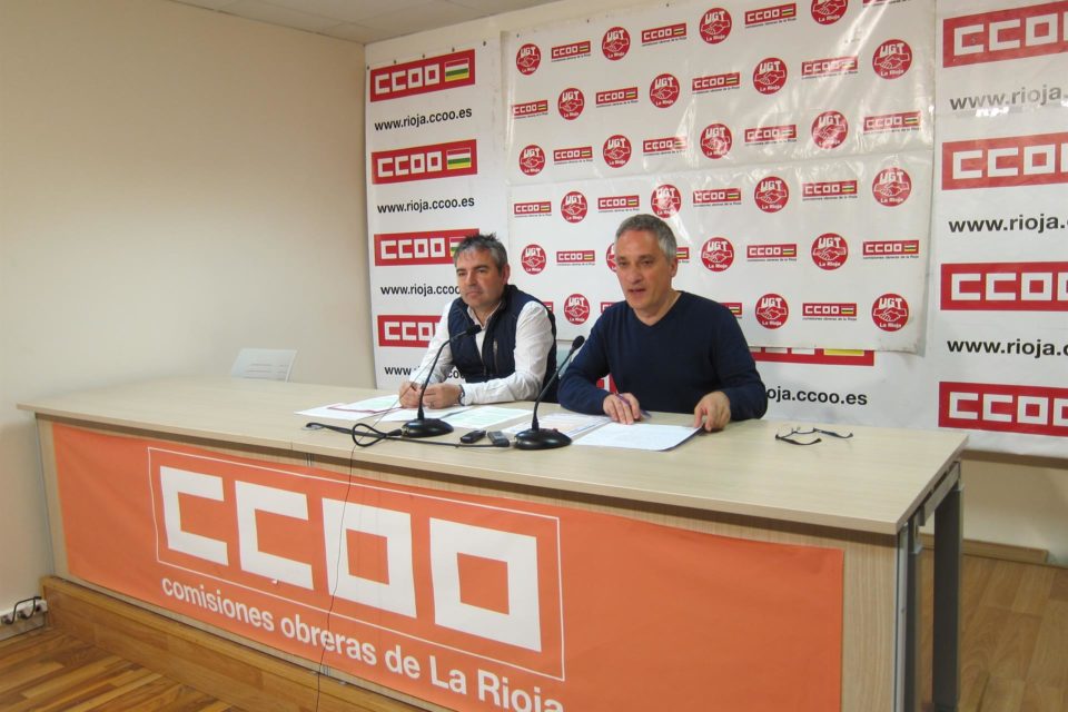 Los secretarios regionales de UGT y CCOO, en una imagen de archivo. /Europa Press